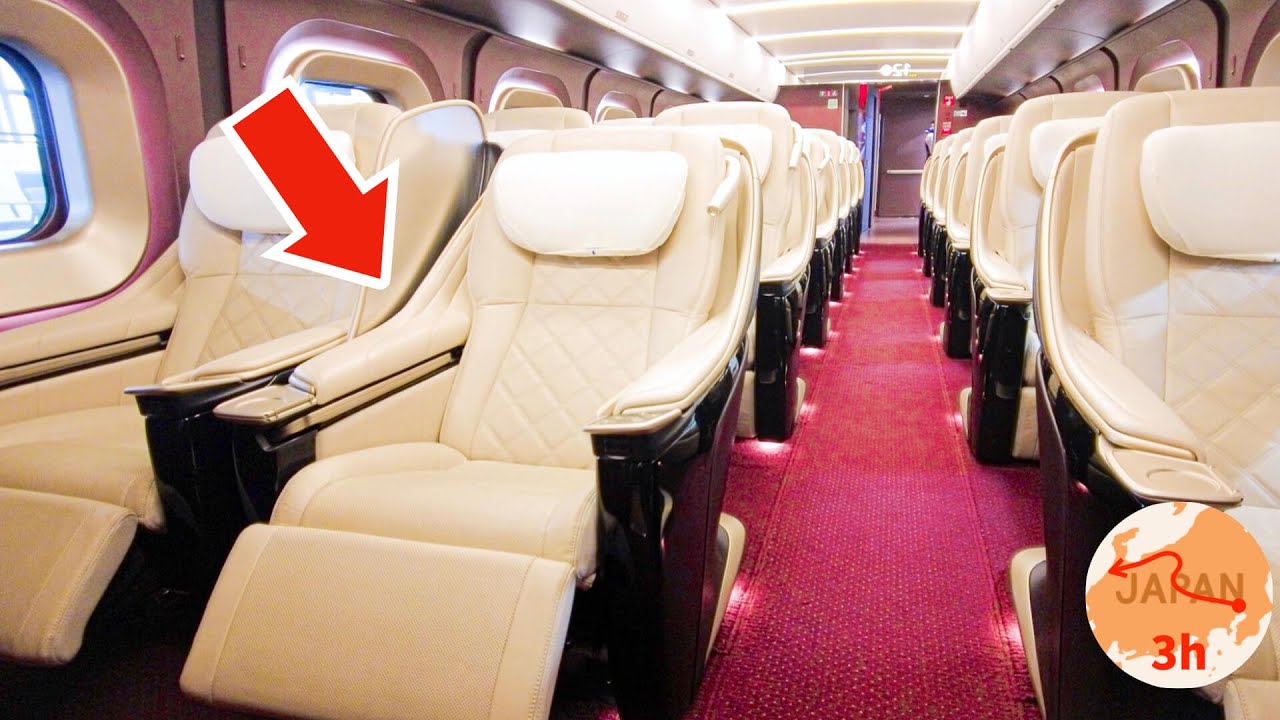 Japan’s Most Expensive Bullet Train 😇🚄 Only 18 Auto-Reclining FIRST CLASS Seats on the Shinkansen